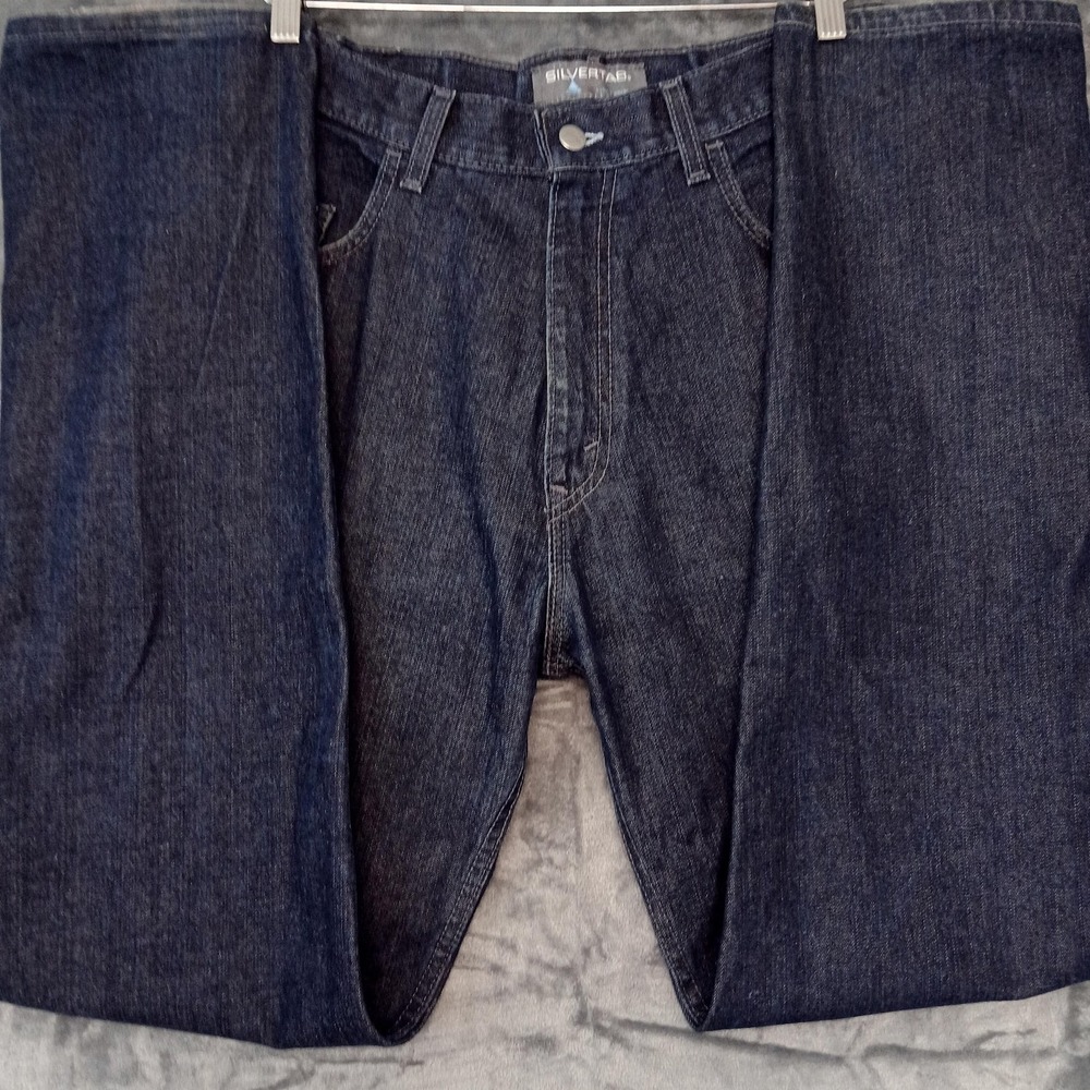Vintage Levis‎ SilverTab Jeans Mens 32x34 Blue Oversized Fit Baggy Made USA 90s